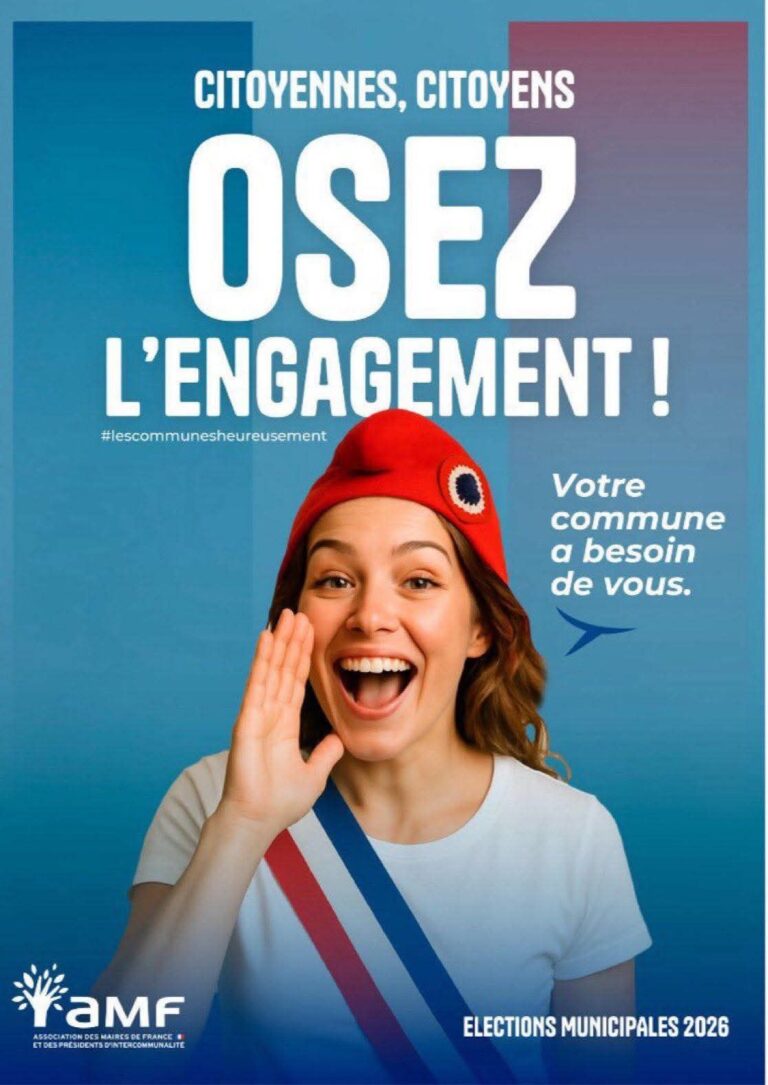 ÉLECTIONS MUNICIPALES 2026 : L’AMF LANCE SA CAMPAGNE VISANT À ENCOURAGER L’ENGAGEMENT DES FRANÇAISES ET DES FRANÇAIS DANS LA VIE PUBLIQUE LOCALE