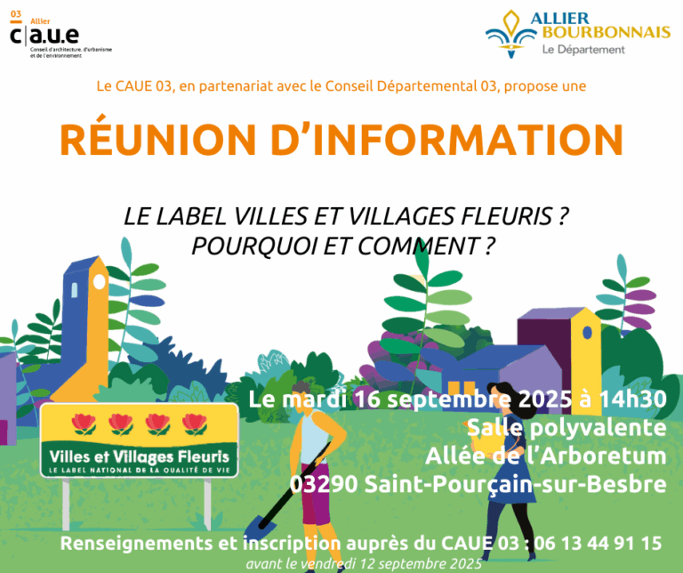 RÉUNION D’INFORMATION LABEL VILLES & VILLAGES FLEURIS